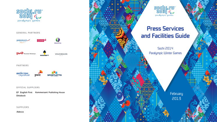 Pressinformation inför Paralympics Sotji 2014