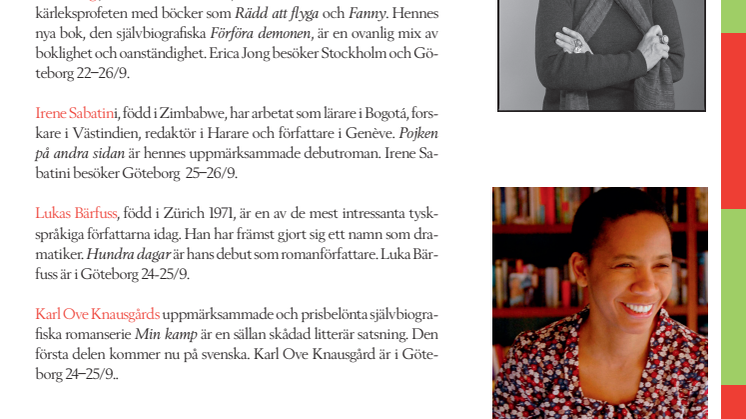 Utländska författarbesök under Bok & Bibliotek