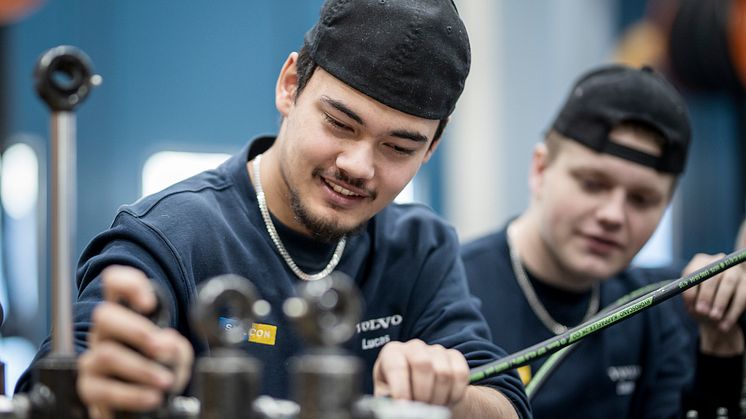 Elever på Björknäsgymnasiet i Boden