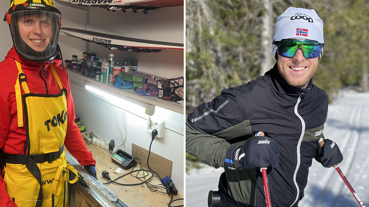 TEAM SKINSTAD: Brødrene Mårten og Petter Skinstad har stort fokus på å skape trygge arbeidforhold når de smører ski.