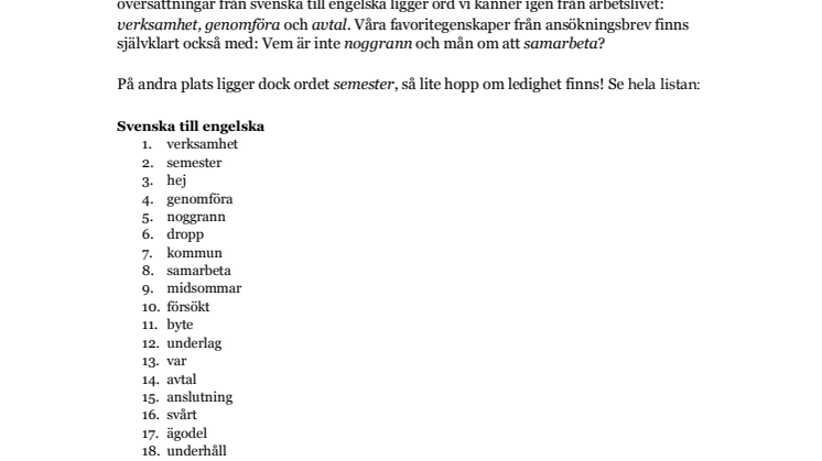 Söker svenskarna jobb i sommar? 