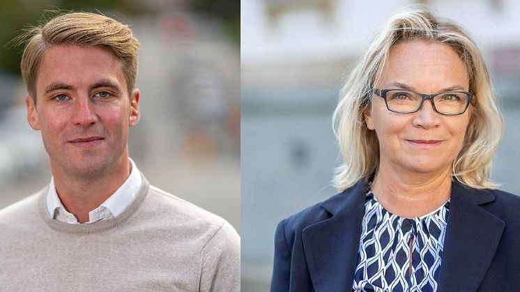 Axel Conradi (M) och Charlotte Broberg (M)