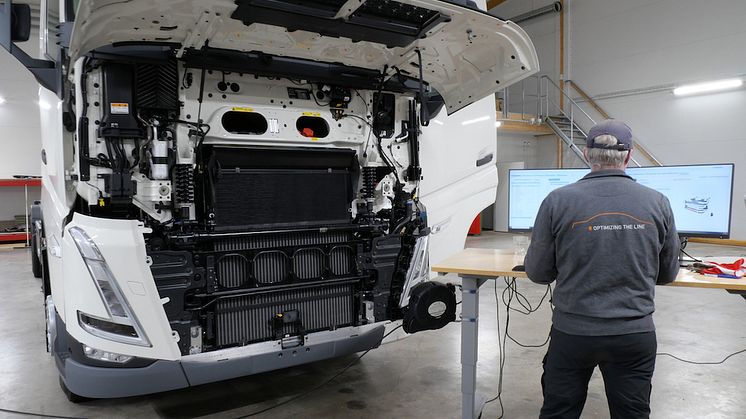 Volvos nya FH-serie på väg in i  CABAS Heavy