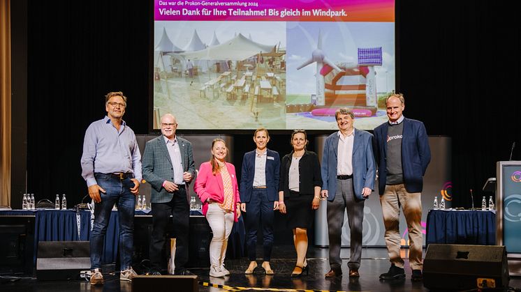 Vorstand und Aufsichtsrat der Prokon eG bei der Generalversammlung 2024