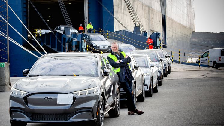 Mustang Mach E Drammen havn 2021