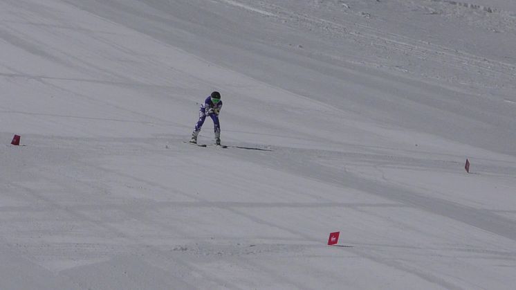 Agnes Brandås, Båsenberga SLK, tränar inför VM i Vars 2019