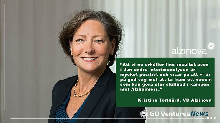 Alzinova meddelar nya positiva resultat med sitt vaccin mot Alzheimers