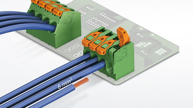 PC Board Connection for High-Current Applications without Tools