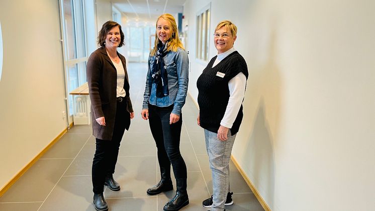 På bild från vänster: Alexandra Björck, Mialinn Arvidsson Lindvall och Outis Blohm