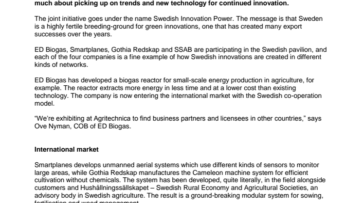 Pressrelease, in english