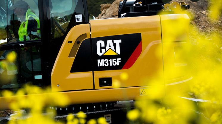 Caterpillars första "kortrumpade" hjulgrävare