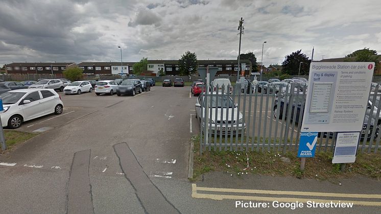 Biggleswade car park - credit Google Streetview