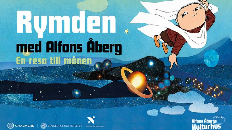 Rymden med Alfons Åberg arrangeras av Alfons Åbergs Kulturhus i samarbete med Chalmers och Göteborgs universitet med stöd av Hasselbladstiftelsen.