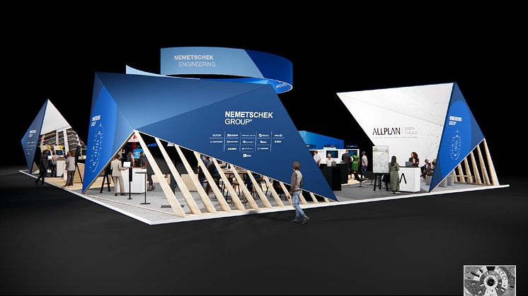 ALLPLAN präsentiert auf der digitalBAU sein Design-to-Build-Lösungsportfolio, Innovation-Talks und BIM-Schulungsprogramm. Copyright: Nemetschek Group