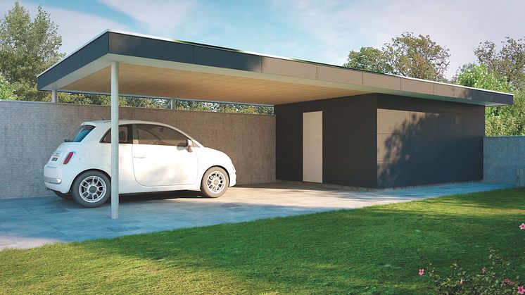 Small Module passar bra på en carport