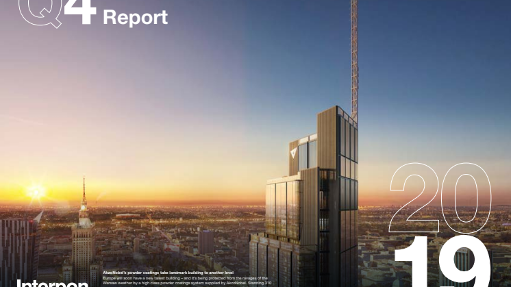 AkzoNobel’s Q4 and full-year 2019 results show transformation on track, with further step up in profitability, despite softer end market demand 