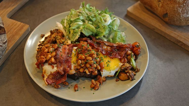 "Full English"-Stulle in der Stullenfabrik Leipzig