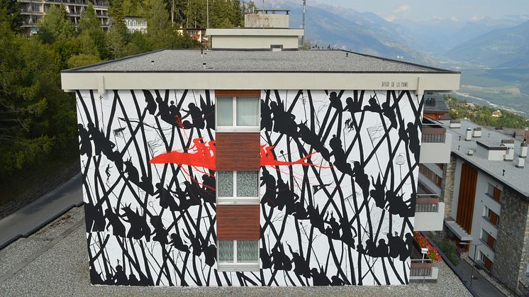 David de la Manon teos ’Skyline mountain’ Valaisissa Sveitsissä (2017). Kuva: David de la Mano.
