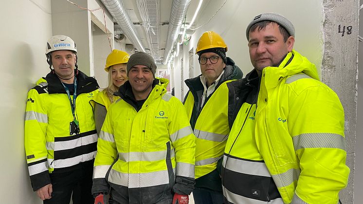 På företaget Contractor i Umeå anställdes tre av de första ukrainska flyktingarna via projektet.