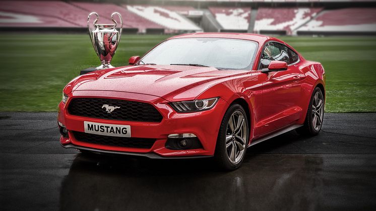UEFA Champions League  - Finalefest for Mustang entusiaster. Ford åpner for eksklusiv forhåndsbestilling av 500 nye Ford Mustang under finalen.