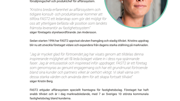 Ny VD på FAST2