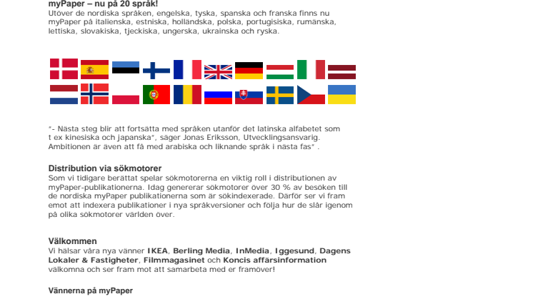 Nya språkversioner öppnar nya marknader!