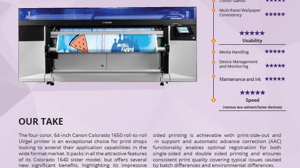 Keypoint Intelligence Field Test Report - Canon Colorado 1650.JPG