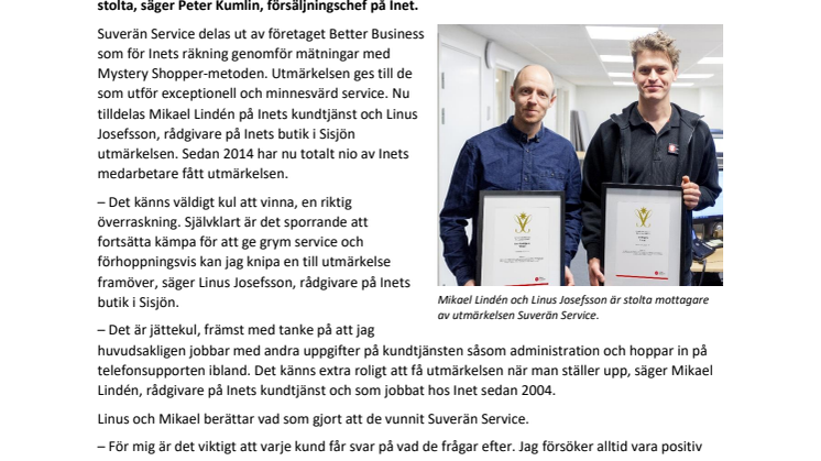 ”Vi är så stolta över alla våra medarbetare”