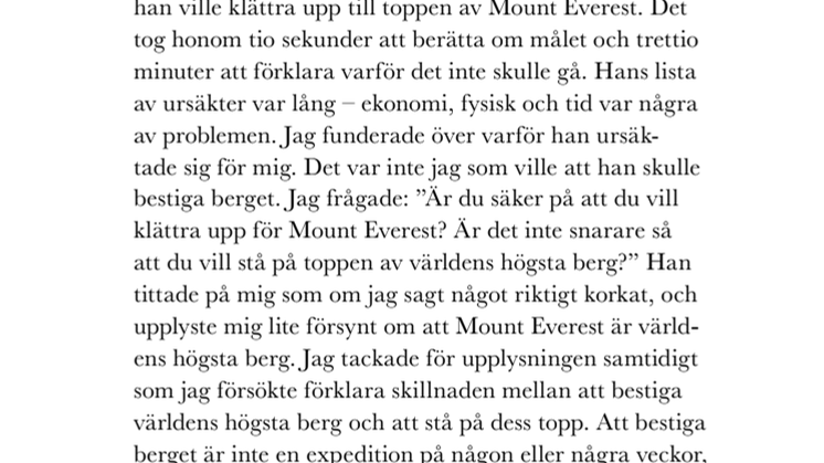 Utrdrag ur Inte bara snack av Lars Erlamn
