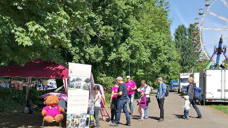 Markkleeberger Stadtfest und Highland Games: Ehrenamtler werben für Bärenherz