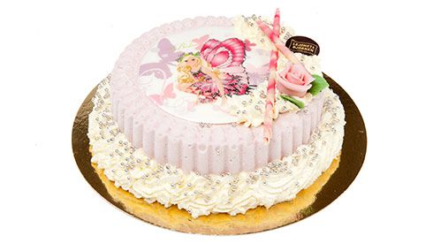 Glasstårta Barntårta Barbie 