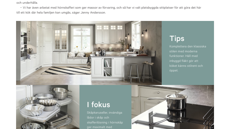 Klassiskt jubileumskök för moderna hem
