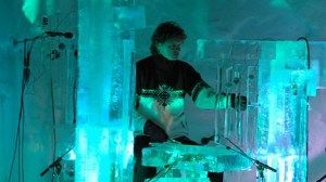 Iskall underhållning i Malmö City i helgen - Isskulptering och konsert med isinstrument