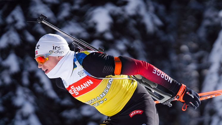 KLAR FOR HERRE-STAFETT: Vetle Sjåstad Christiansen gjør VM-debut i stafett lørdag. Foto: Christian Haukeli