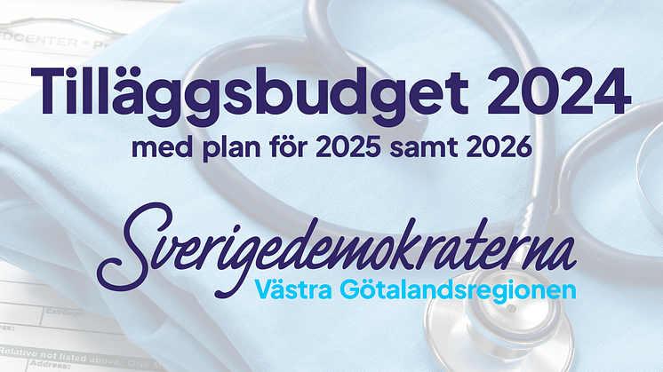 SD VGR Tilläggsbudget 2024