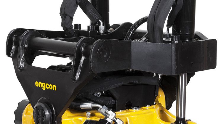 Scanlaser lanserar stöd för engcons tiltrotator i sina grävsystem