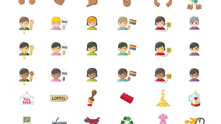 ​Nostalgi och pengaregn med Traderas egna emojis