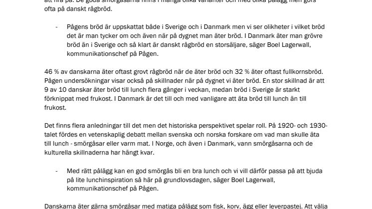 Fira danska grundlagsdagen med en lunchmacka