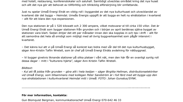 Så får kulturen i Umeå ännu mera energi
