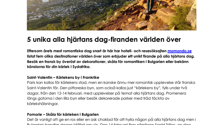 5 unika alla hjärtans dag-firanden världen över