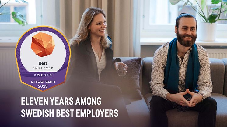 Eleven consistent years among Swedish Best Employers