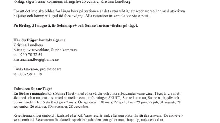 Överfullt Sunnetåg - 430 personer på ingång