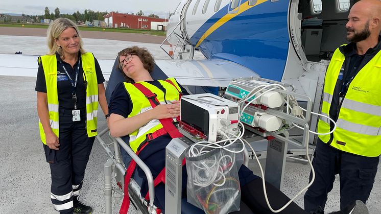 Svenskt Ambulansflyg på besök i Borlänge_01