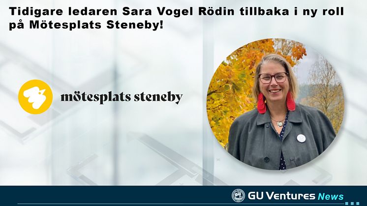 Tidigare ledaren Sara Vogel Rödin tillbaka i ny roll på Mötesplats Steneby!