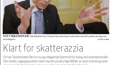 Klart for skatterazzia