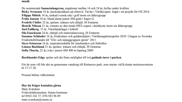 En kväll för hela Sunne i Rottneros park