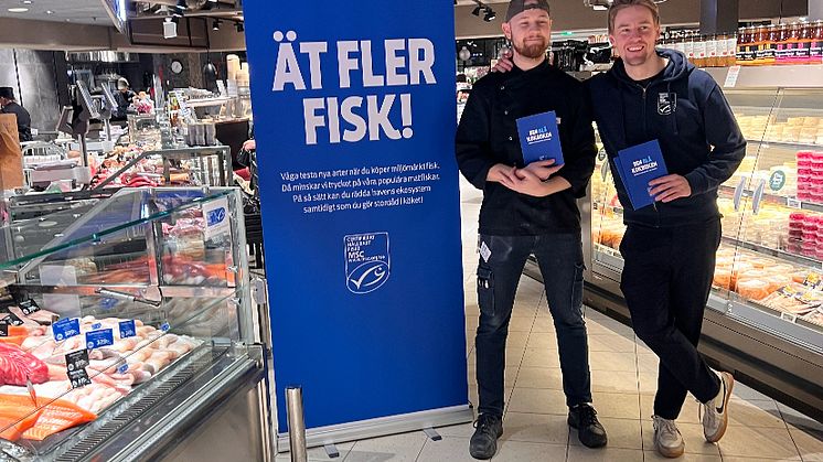 William Garpenhag på ICA Kvantum Södermalm och Christopher Frånberg från MSC Sverige