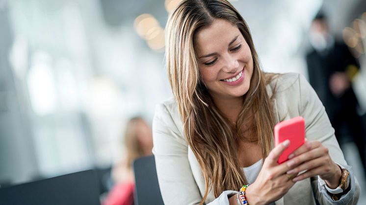 Woman texting