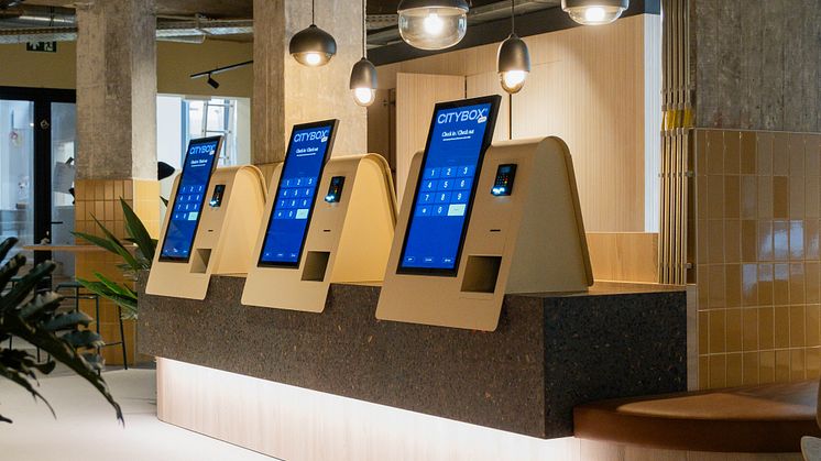 Check-in terminals Citybox Brussels