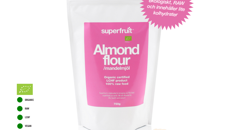 Superfruit lanserar Ekologiskt Mandelmjöl